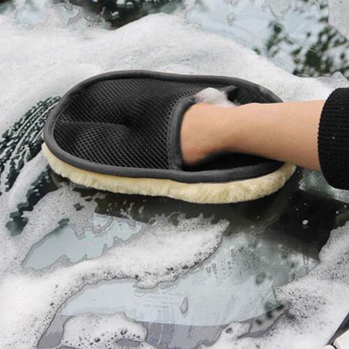 1Pcs Car Wash Wool Gloves Car Cleaning Brush Motorcycle Wash