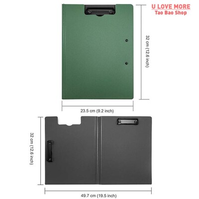 A4 File Folder Clipboard Writing Pad Memo Clip Board Double