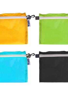 Waterproof Pocket Zipper Nylon Coated Silicon Hook Pouch Por