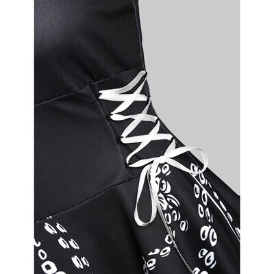 2024 Fashion Womens Summer Dresses Cute High Low Lace Up Oct