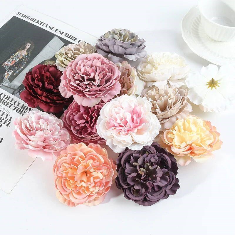 3/5Pcs Artificial Rose Silk Artificial Flowers Living Room K图片