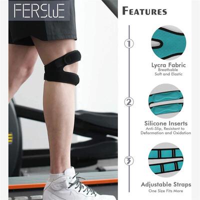 Patella Knee Strap Anti-Slip Knee Pain Relief Support for Sp