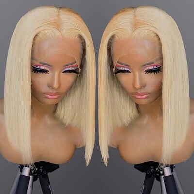 613 Honey Blonde Colored Human Hair Wigs For Women Human Hai
