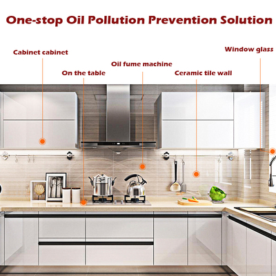300CM Transparent Kitchen Oil-proof Wall Sticker Heat-resist