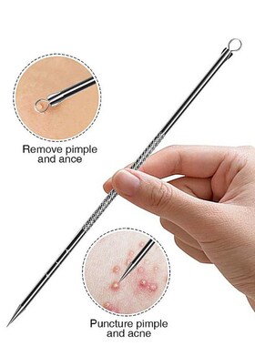 4PCS Blackhead Remover Acne Needle Tools Set Face Cleaning B