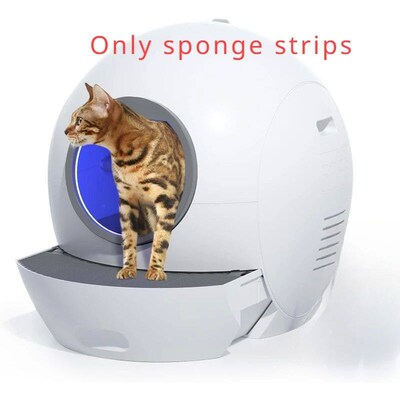 Automatic Cat Litter Box Sponge Strips Self Cleaning SandBox