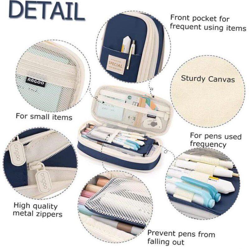 Kawaii Pencil Case Korean Pouch for Girls Large Capacity图片