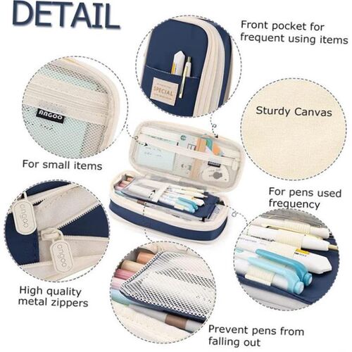 Kawaii Pencil Case Korean Pouch for Girls Large Capacity