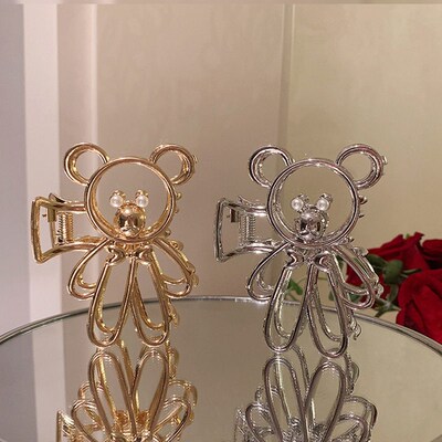 2021新金属熊空心夹夏季头鲨鱼夹挽歌