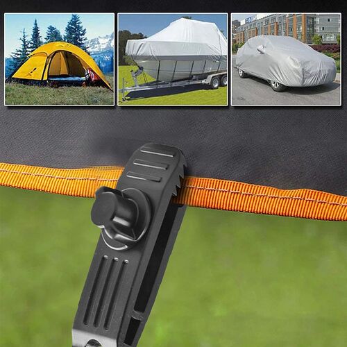 10/12/50 PCS Tarpaulin Clip Tent Canopy Clip Buckle Outdoor