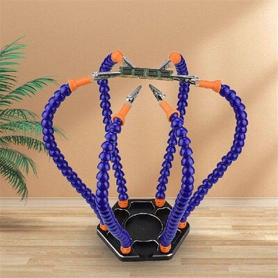 Auxiliary Welding Station 6 Flexible Arms Rotatable Clips
