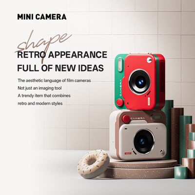 D Retro Mini Small Digital Camera Student Campus Camera Phot
