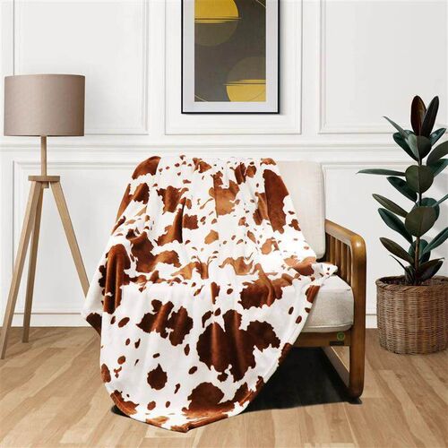 Cow Print Blanket Black White Bed Cow Throws Soft Couch Sofa