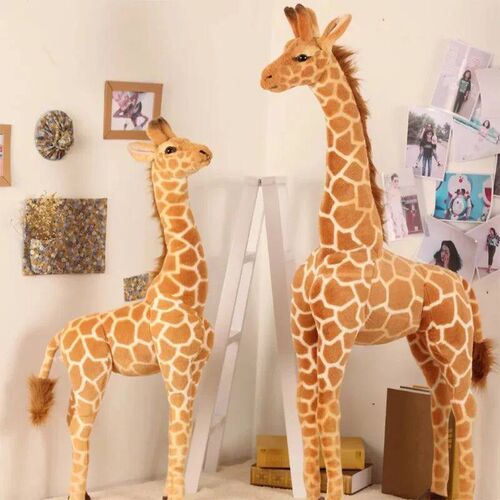 Big Size Plush Giraffe Soft Stuffed Lifelike Animals Giraffe