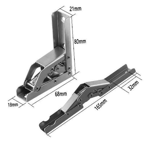 2PCS Folding Hinges 90 Degree Self-Locking Folding Hinges