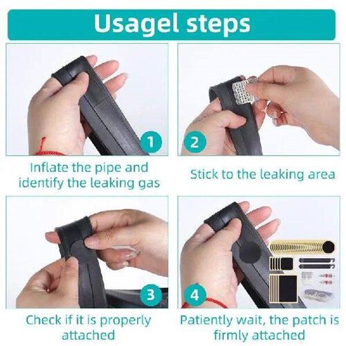 Tube Repair Kit 46PCS Cycling Tire Patch Kit Self-adhesive