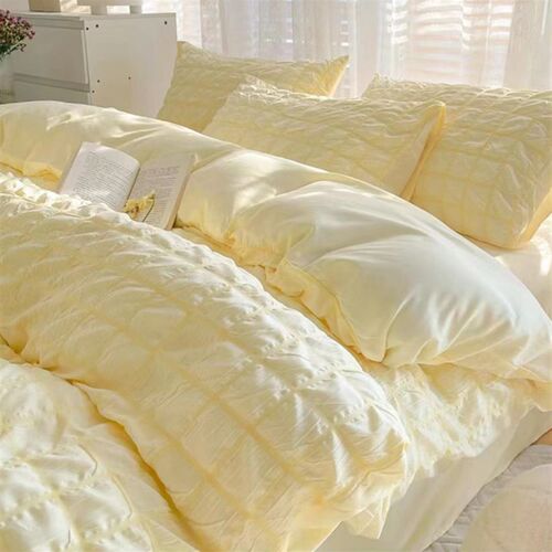 Bubble Gauze Bedding Set for Girls Dormitory Use in Autumn W