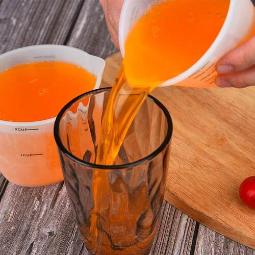 Silicone Measuring Cup With Clear Scale Food Grade Durable N