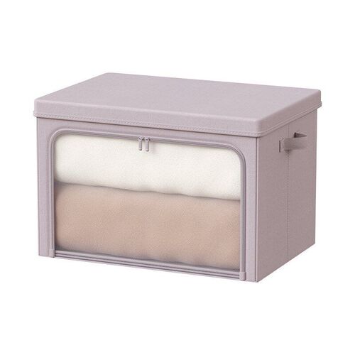 Large Capacity Clothes Storage Bag Organizer with lid可视透