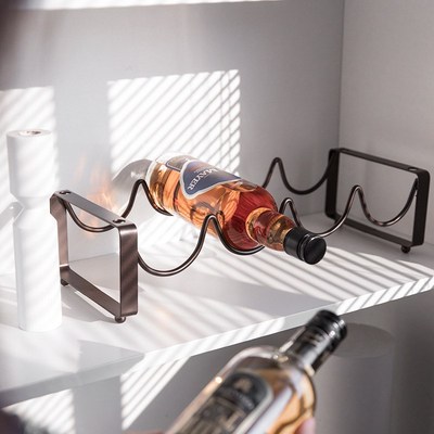 Red wine rack iron wine bottle rack European display rack