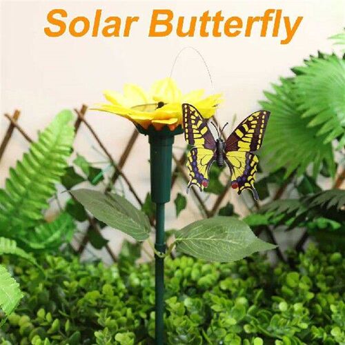 Solar Sunflower Animal Stake Decor Outdoor Decorative Stake