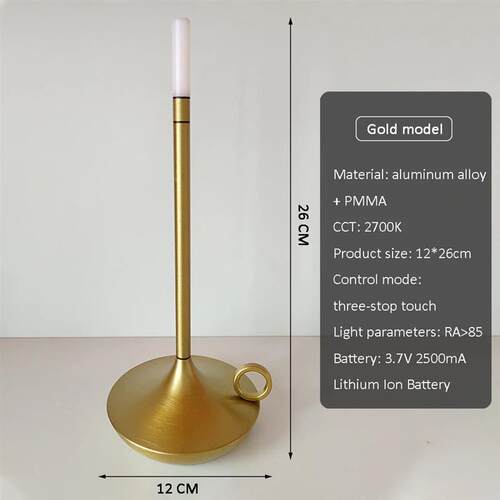 Rechargeable Wireless Touch Lamp Desk Lamp for Decoration Ca