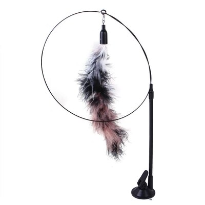 Simulation Bird interactive Cat Toy Sucker Feather Bird with