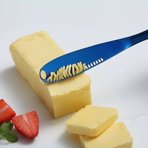 Multifunction Butter Knife with Hole Cheese Dessert Jam Knif