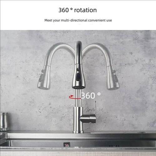 Kitchen Faucets 304 stainless steel Pull Out Kitchen Sink Wa