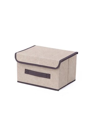 Cotton Linen Storage Box Organizer Home Clothes Luggage Bag