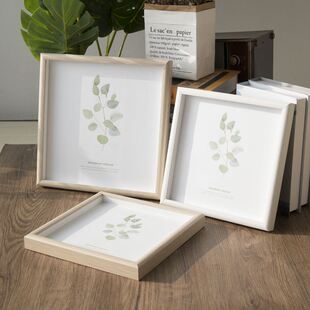 Nordic simple wooden photo frame square picture frames 相框