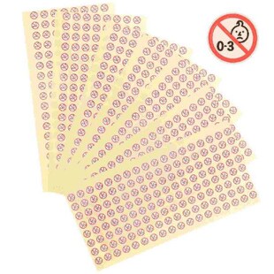 1000 pcs Not Allowed Baby Sticker Adhesive Stickers Toy