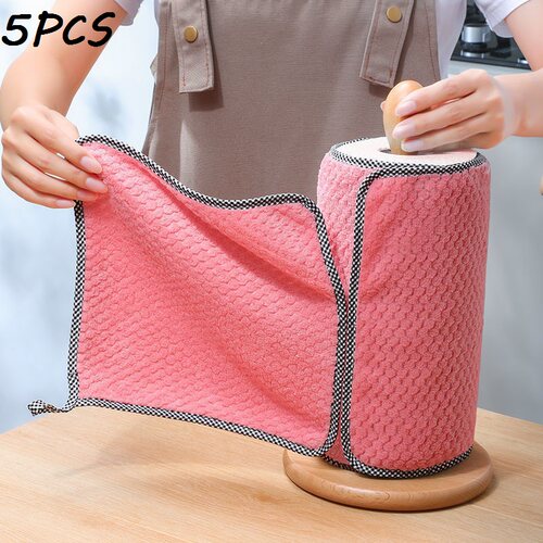 10pcs Kitchen dish towel kitchen rag table cleaning cloth