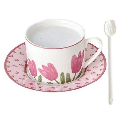 Tea Cups And Saucers Flower Mug Porcelain Tea Set Tea Cup
