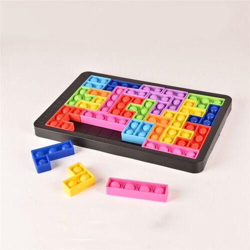 27pcs Jigsaw Russia Puzzle block Pop Finger toys Anti-sres P