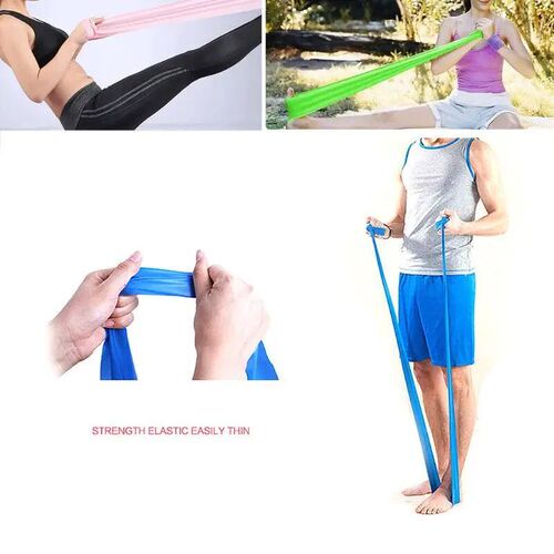 5pcs Flat Resistance Band Pilates Yoga Elastic Band Exercise