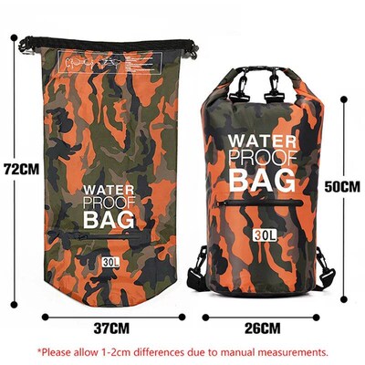 30L 15L Waterproof Dry Bags With Wet Separation Pocket Backp