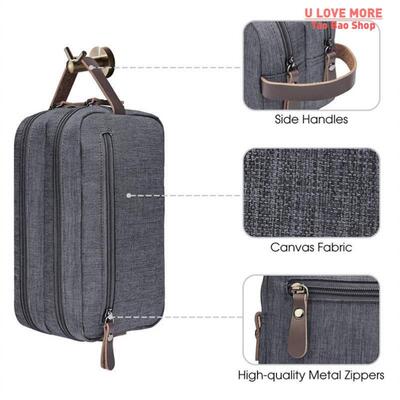 Toiletry Bag for Men Small Nylon Dopp Kit Lightweight Travel