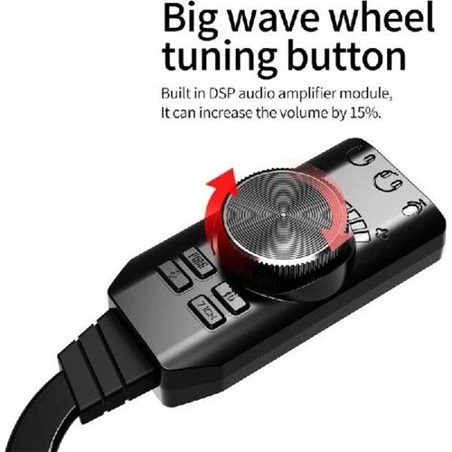 896F USB Sound Adapter with Virtual 7.1 Surround USB