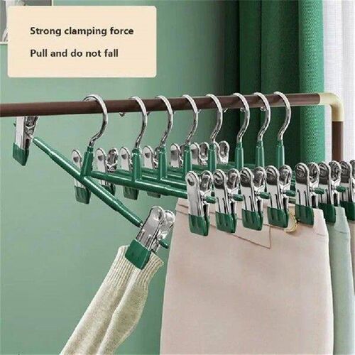Stainless Steel Pants Hanger Organizer Clothes Rack