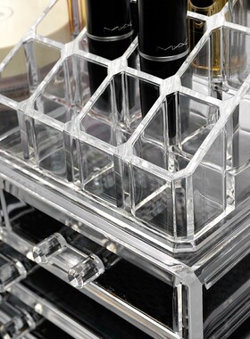 Acrylic stationery transparent storage box mini cute drawer