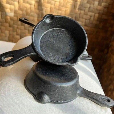 2025 New 8.5CM Cast Iron Material Frying Pan Non-stick