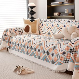 波西米亚百搭风印花沙发巾沙发毯盖毯盖布防尘布装饰布多功能毯