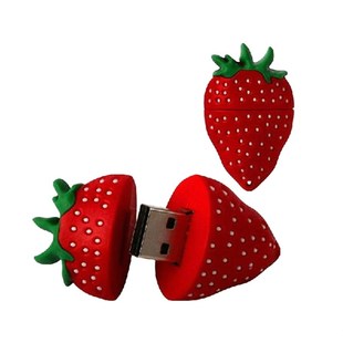 Strawberry Fruit Pen Drive USB Flash Drive real capacity 4G