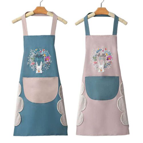 Cartoon Apron Kitchen Household Solid Color Hand Wipe