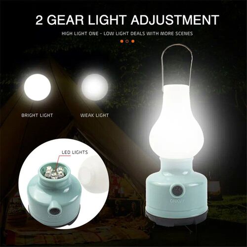 Portable Camping Lights Waterproof Outdoor Camp Lamp 2 Light