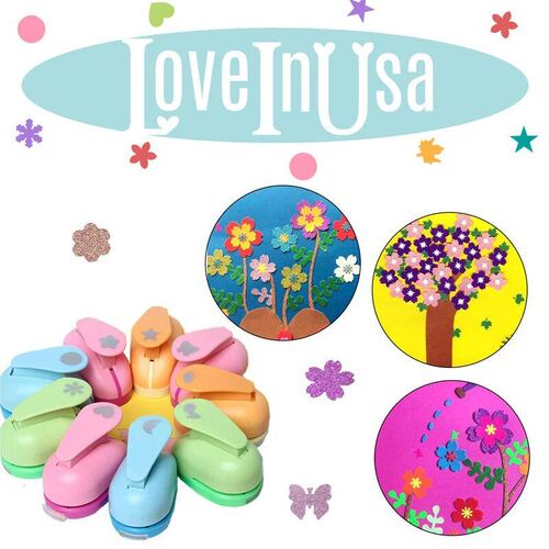DIY Children Scrapbooking Paper-cut Hole Punch Animal Shape