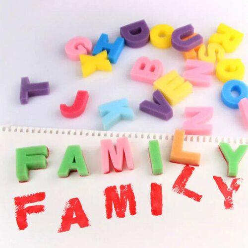 26Pcs/Set Baby Art Tool Drawing Toys Sponge ABC Letter Stamp