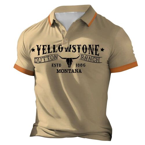Vintage Shirts 3d Word Printed  Shirt For Men Casual Summer
