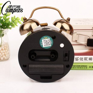 响时大声创意闹铃静音带灯打铃闹钟学生床头钟起床铃金属寸闹钟